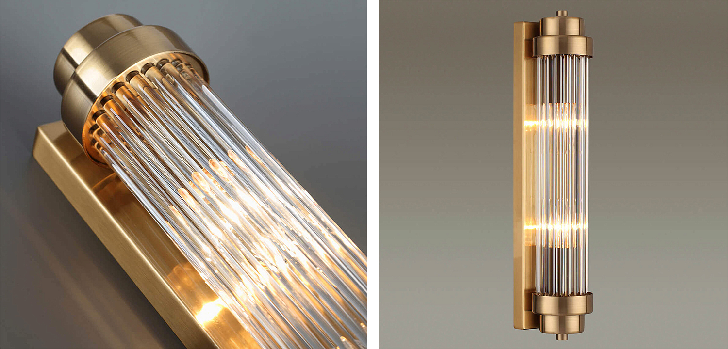 Бра Dirck Glass TUBE Sconce Bronze Бра Dirck Glass TUBE Sconce Bronze - Loft-Concept в Брянске