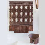 Панно Макраме коричневый цвет  варинант исполнения - 4 | Loft Concept в Брянске