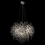 Люстра подвесная с прозрачными стеклянными подвесками в форме капель Диаметр 60 см Droplet Chandelier варинант исполнения - 13 | Loft Concept в Брянске