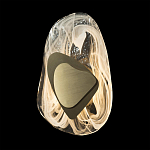 Бра овальное из стекла с золотым элементом Flow Texture  варинант исполнения - 5 | Loft Concept в Брянске