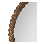 Зеркало круглое с текстурной рамой из натурального дерева  Pine Wall Mirror варинант исполнения - 3 | Loft Concept в Брянске