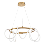 Люстра подвесная кольцевая и изогнутыми светодиодными трубками Luke Lampco Tracer Lamp варинант исполнения - 1 | Loft Concept в Брянске