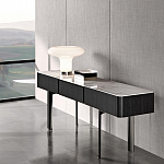 Консоль чёрная с 3-мя выдвижными ящиками Lou варинант исполнения - 2 | Loft Concept в Брянске