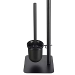 Держатель для туалетной бумаги с подвесным ершиком Black Bathroom Accessory варинант исполнения - 4 | Loft Concept в Брянске