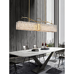 Люстра прямоугольная из фактурного стекла Chandelier Beam варинант исполнения - 2 | Loft Concept в Брянске