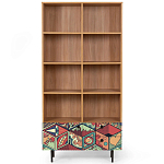 Широкий стеллаж с принтом Elise Rack варинант исполнения - 7 | Loft Concept в Брянске