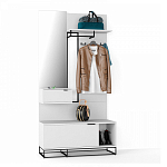 Вешалка настенная белая Strict Lines варинант исполнения - 2 | Loft Concept в Брянске