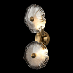 Бра с ветвистыми бронзовыми элементами и стеклянными рифлеными дисками Textured Glass Bra варинант исполнения - 2 | Loft Concept в Брянске