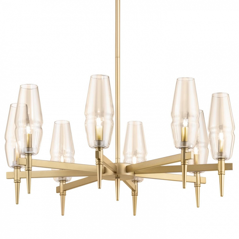 Люстра Polani Chandelier 8 Золотой Янтарь (Amber) Люстра Polani Chandelier 8 Золотой Янтарь (Amber) в Брянске | Loft Concept