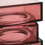 Стол журнальный в форме кубов Acrylic Furniture Lumina Crimson Clarity варинант исполнения - 3 | Loft Concept в Брянске