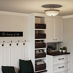 Потолочный светильник со стеклянным плафоном в виде купола Quoizel варинант исполнения - 6 | Loft Concept в Брянске