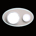 Бра овальной формы белого цвета с 2-мя лампами Lunar Pebbles варинант исполнения - 3 | Loft Concept в Брянске