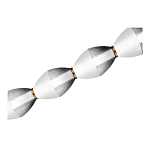 Подвесной светильник линейный в сочетании двух разных фактур стекла Enchanting варинант исполнения - 4 | Loft Concept в Брянске