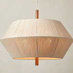 Люстра из дуба с веревчатым абажуром Rope Oak Chandelier варинант исполнения - 2 | Loft Concept в Брянске