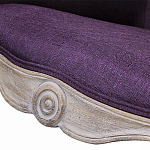 Кресло низкое в стиле прованс Louis French Armchair purple flax варинант исполнения - 4 | Loft Concept в Брянске