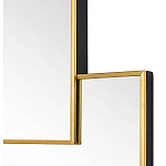 Золотое зеркальное панно из зеркальных квадратов Overlapping варинант исполнения - 1 | Loft Concept в Брянске