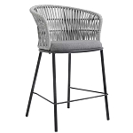 Стул барный с декоративным плетением на спинке и подлокотниках Chair Weave варинант исполнения - 2 | Loft Concept в Брянске