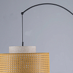 Торшер с декоративным поясом из плетеного бамбука Biuloggicu варинант исполнения - 7 | Loft Concept в Брянске