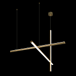 Люстра с 3-мя  пересекающимися цилиндрическими плафонами на тонких тросах Trumpet tube варинант исполнения - 5 | Loft Concept в Брянске