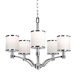 Люстра с белыми стеклянными плафонами в форме цилиндра Feiss варинант исполнения - 1 | Loft Concept в Брянске