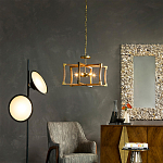 Подвесной светильник в форме фонаря коричневый Brown Eco Lantern варинант исполнения - 2 | Loft Concept в Брянске