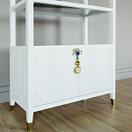 Стеллаж со стеклянными полками Elsa Dreams White варинант исполнения - 2 | Loft Concept в Брянске