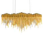 Люстра подвесная с металлическими дугами и длинными цепочками 115 см Atlantis Chain варинант исполнения - 8 | Loft Concept в Брянске