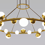 Люстра подвесная светодиодная с плафонами в форме шара Italian Globe Cedar Moss Light варинант исполнения - 2 | Loft Concept в Брянске