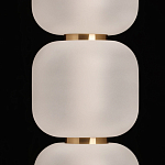 Подвесной светильник с 3-мя округлыми матовыми плафонами из белого стекла Golden Swirl варинант исполнения - 6 | Loft Concept в Брянске