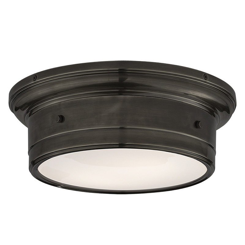 Потолочный светильник круглый черного цвета Modern Simple Ceiling Light Черный Белый Потолочный светильник круглый черного цвета Modern Simple Ceiling Light Черный Белый в Брянске | Loft Concept