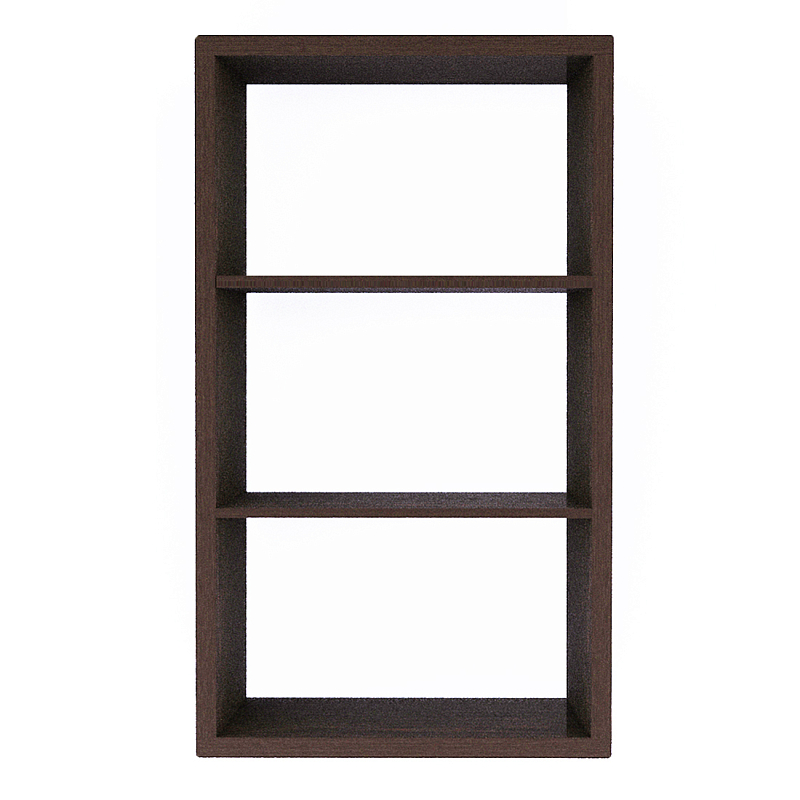 Полка-модуль для книг Primo длина 72 Темный дуб Древесина Черный в Брянске | Loft Concept 