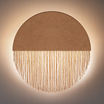 Бра круглое натуральная пробка с бахромой Natural Cork варинант исполнения - 4 | Loft Concept в Брянске