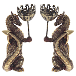 Подсвечник в виде дракона Dragon candlestick Gold Red L or R варинант исполнения - 2 | Loft Concept в Брянске