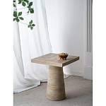 Столик приставной с квадратной столешницей Textured Cream Table варинант исполнения - 9 | Loft Concept в Брянске