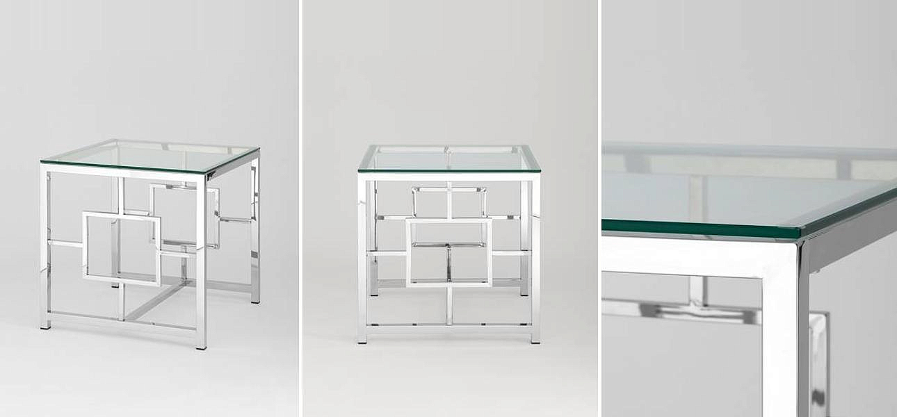 Стол приставной Milan Tables Silver Стол приставной Milan Tables Silver - Loft-Concept в Брянске