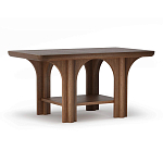 Стол кофейный деревянный с арочным основанием Arch Passage варинант исполнения - 1 | Loft Concept в Брянске