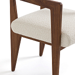 Кресло обеденное Alcove White Boucle из массива ореха варинант исполнения - 5 | Loft Concept в Брянске