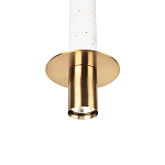 Подвесной светильник с узким цилиндрическим плафоном и золотым металлическим декором Concrete Pipe варинант исполнения - 15 | Loft Concept в Брянске