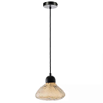 Подвесной светильник с янтарным фактурным плафоном Lamp with Frozen Glass Effect варинант исполнения - 3 | Loft Concept в Брянске