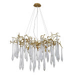 Люстра подвесная с прозрачными подвесками в форме капель Droplet Chandelier варинант исполнения - 2 | Loft Concept в Брянске