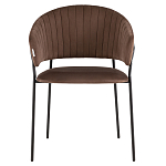 Стул в велюре коричневого цвета Horizon варинант исполнения - 2 | Loft Concept в Брянске