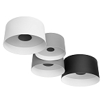 Потолочный светильник с 4-мя цилиндрическими абажурами белого серого и черного цвета Urban Dome варинант исполнения - 3 | Loft Concept в Брянске