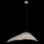 Подвесной светильник с асимметричным волнообразным абажуром и фактурной бахромой по краю Tactile Line варинант исполнения - 9 | Loft Concept в Брянске