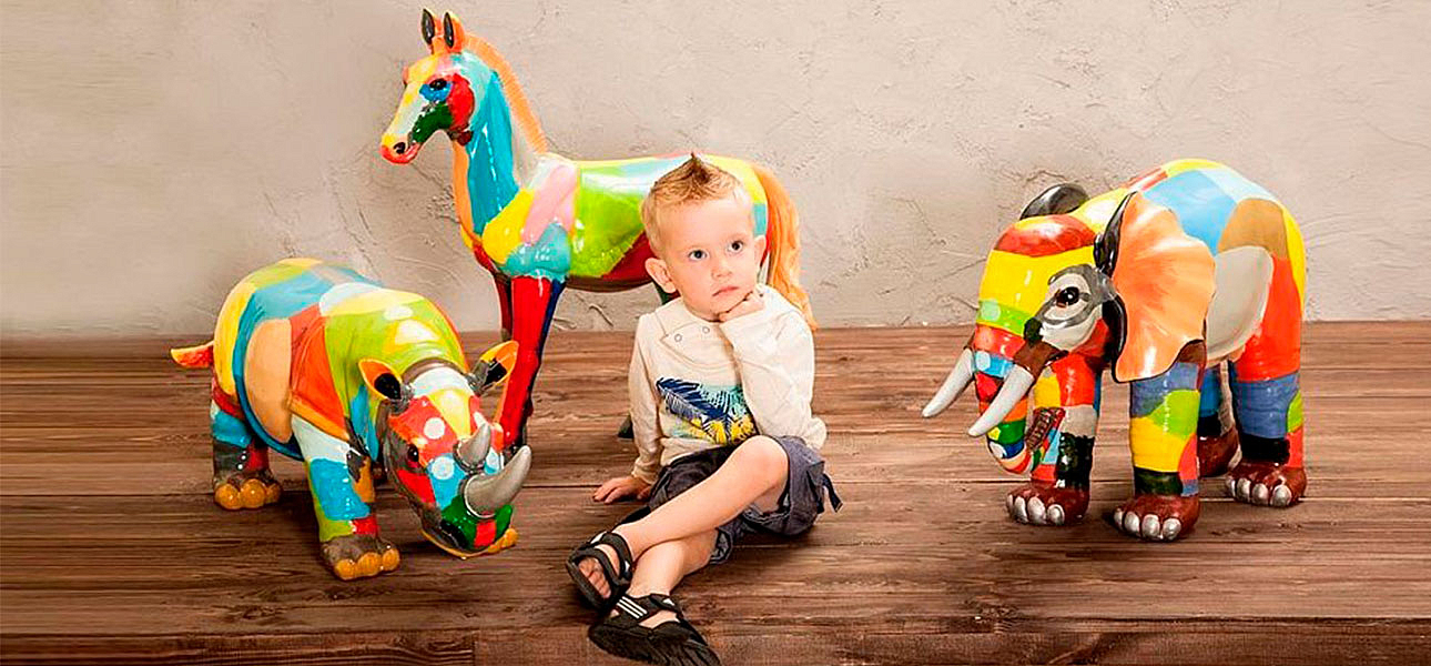 Фигурка керамика лошадь разноцветная Colored Horse Фигурка керамика лошадь разноцветная Colored Horse - Loft-Concept в Брянске