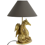 Настольная лампа с абажуром Дракон Golden Dragon Lamp Brown варинант исполнения - 2 | Loft Concept в Брянске