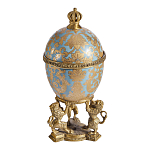 Шкатулка на величественных львах из фарфора с бронзовыми элементами Eden Garden варинант исполнения - 3 | Loft Concept в Брянске