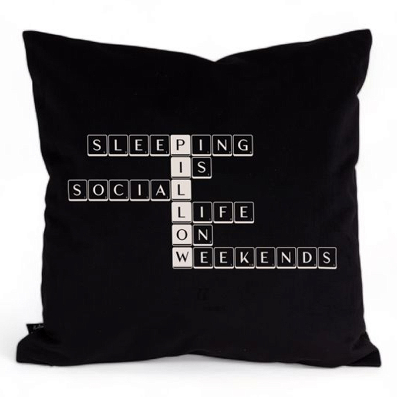 Подушка Seletti Tiles and Tales Pillow Черный Белый Подушка Seletti Tiles and Tales Pillow Черный Белый в Брянске | Loft Concept