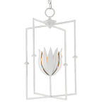 Подвесной светильник белый c абажуром в виде цветка тюльпана White Tulips варинант исполнения - 2 | Loft Concept в Брянске