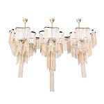 Люстра большая из золотистых металлических цепочек Atlantis Chain варинант исполнения - 2 | Loft Concept в Брянске