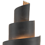 Бра в форме спирали черное с золотой внутренней отделкой Warm Glow варинант исполнения - 1 | Loft Concept в Брянске